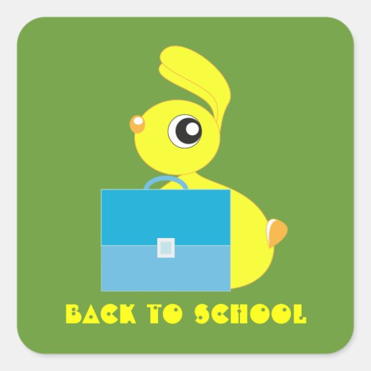 Terug naar school Sticker (Voorkant)