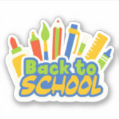 Terug naar School Sticker (Voorkant)