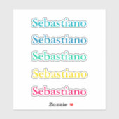 Terug naar school sticker kleurrijk label (Vel)