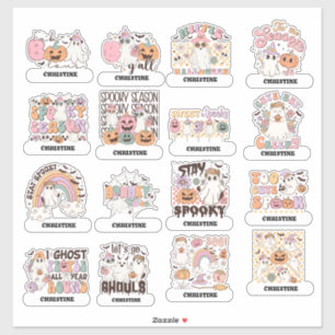 Terug naar school Stickers Halloween Assortiment