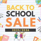 Terug naar school STIKERS Sticker (Voorkant)