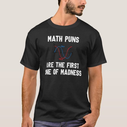 Terug naar school student Wiskunde puns eerste sin T-shirt (Voorkant)