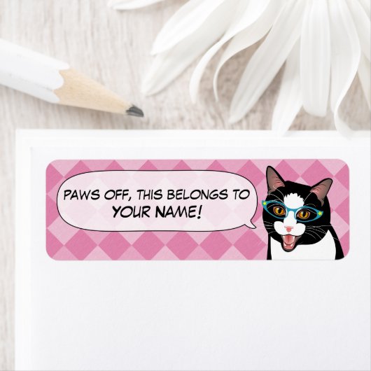 Terug naar School studentennaam Supplies Labels (Insitu)