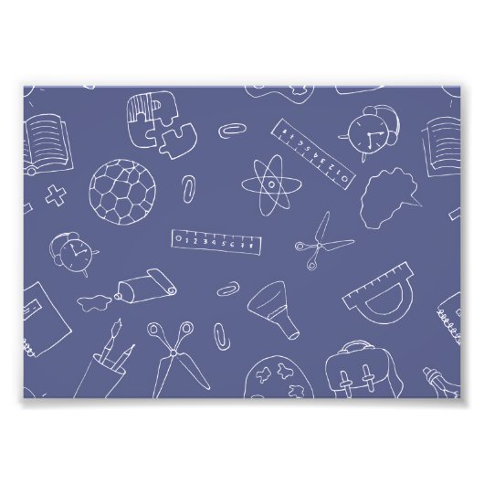 Terug naar school studiebenodigdheden, terug naar  foto afdruk (Voorkant)