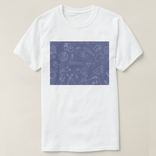 Terug naar school studiebenodigdheden, terug naar  t-shirt (Design voorkant)