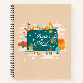 Terug naar School Supplies Cream Notitieboek