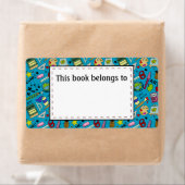 Terug naar School Supplies Doodle Art Etiket (Insitu)