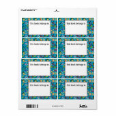 Terug naar School Supplies Doodle Art Etiket (Full Sheet)