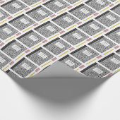 Terug naar School Supplies Eerste Dag Afstuderen Cadeaupapier (Hoek)