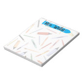 Terug naar School Supply Gepersonaliseerd Notitieblok (Linkerzijde)