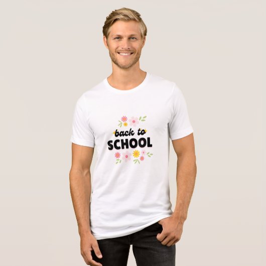 Terug naar School T-Shirt (Voorkant volledig)