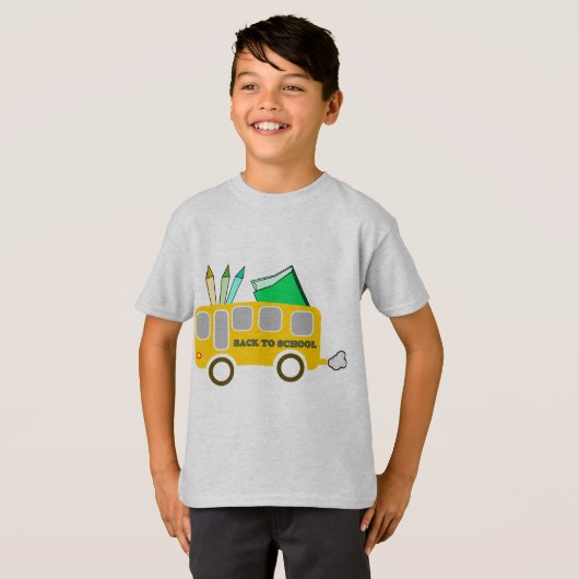 Terug naar school t-shirt (Voorkant volledig)