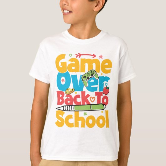 Terug naar school t-shirt (Voorkant)