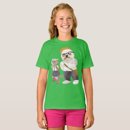 Terug naar School T-shirt (Voorkant volledig)