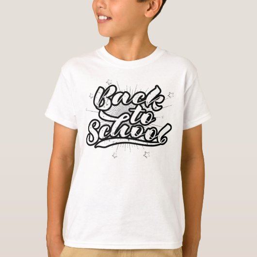 Terug naar school t-shirt (Voorkant)