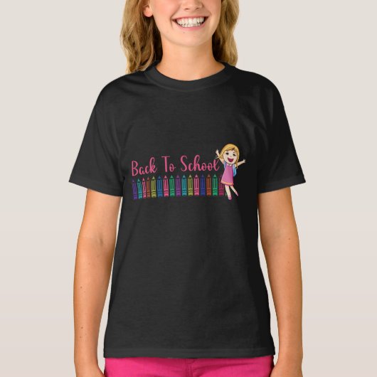 terug naar school t-shirt (Voorkant)