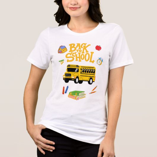 terug naar school t-shirt (Voorkant)