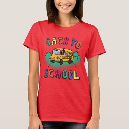 Terug naar school t-shirt (Voorkant)