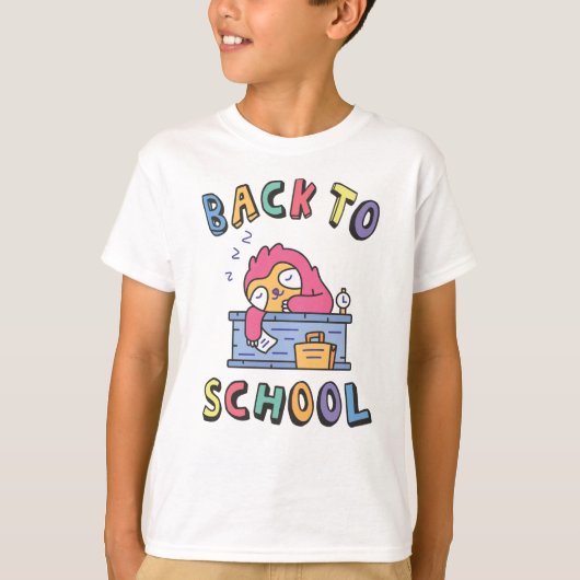 Terug naar school t-shirt (Voorkant)