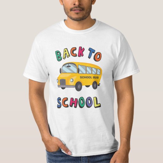 Terug naar school t-shirt (Voorkant)