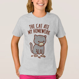 Terug naar school T-shirt - "DE KAT AT MIJN HUISWE