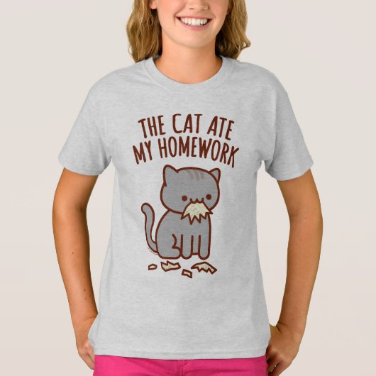 Terug naar school T-shirt - "DE KAT AT MIJN HUISWE (Voorkant)