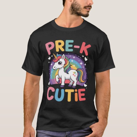 Terug naar school T-shirt Eerste dag van Pre-K Pre (Voorkant)