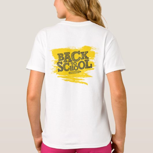 Terug naar school T-shirt - eerste schooldag (Achterkant)