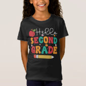 Terug naar School T-shirt hallo | T-shirt van twee (Voorkant)