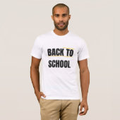 Terug naar school T-shirt - Leuk en stijlvol T-shi (Voorkant volledig)