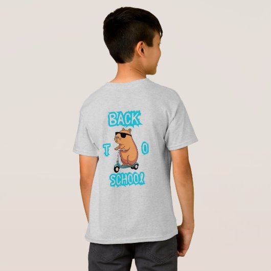 Terug naar school T-shirt met het Wonder Beer (Achterkant volledig)