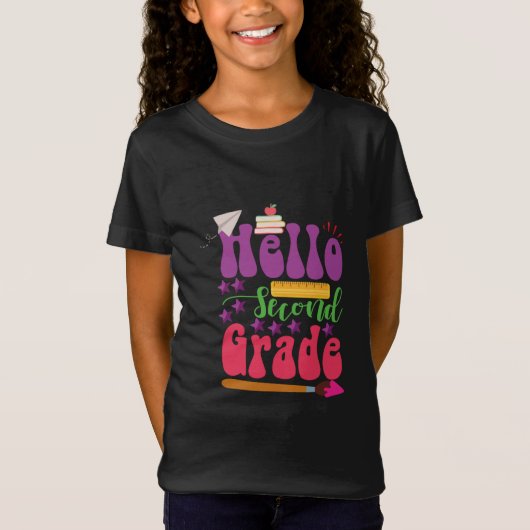 Terug naar school T - shirts | Hallo 2e rang (Voorkant)