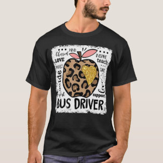 Terug naar school Teach Love Inspire buschauffeur T-shirt