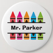 Terug naar School Teacher Button (Voorkant)