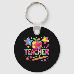 Terug naar School Teacher Life Inspirerend Teach L Sleutelhanger
