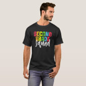 Terug naar school team 2e klas squad student t-shirt (Voorkant volledig)