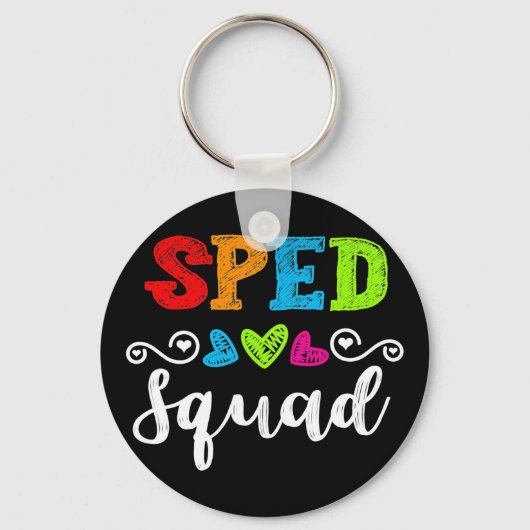 Terug naar school teamcadeau voor Special Ed leraa Sleutelhanger (Voorkant)