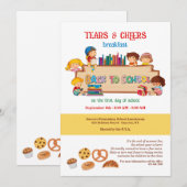 Terug naar School Tears and Cheers Uitnodiging (Voorkant / Achterkant)