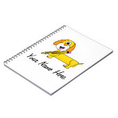 Terug naar school Teckel Hond Leraar Custom Notitieboek (Linkerzijde)