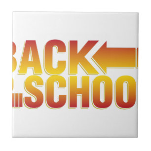 terug naar school tegeltje