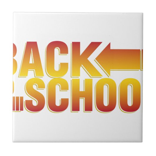 terug naar school tegeltje (Voorkant)