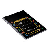 Terug naar school Teken | Eerste schooldag Notitieboek (Rechterzijde)