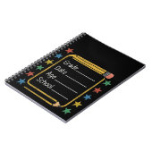 Terug naar school Teken | Eerste schooldag Notitieboek (Linkerzijde)