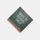 Terug naar school Teken op een groen schoolbord Servet (Hoek)