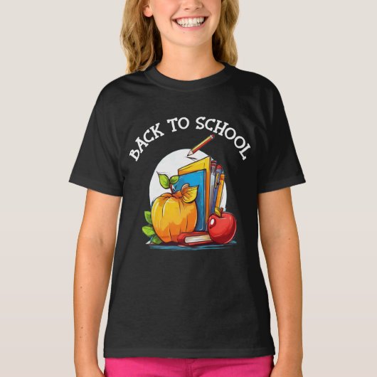 Terug naar school Teken T-shirt (Voorkant)