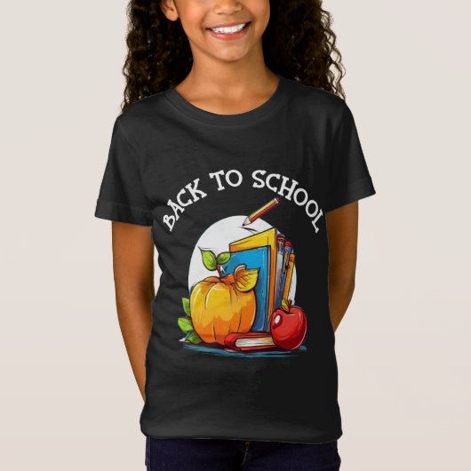 Terug naar school Teken T-shirt (Voorkant)