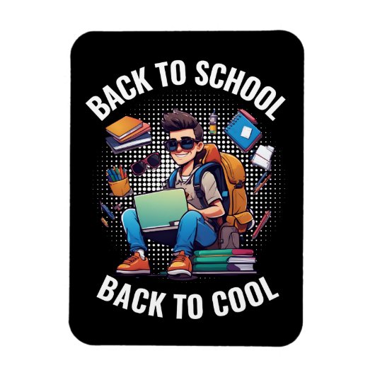 Terug naar school, terug naar cool magneet (Verticaal)
