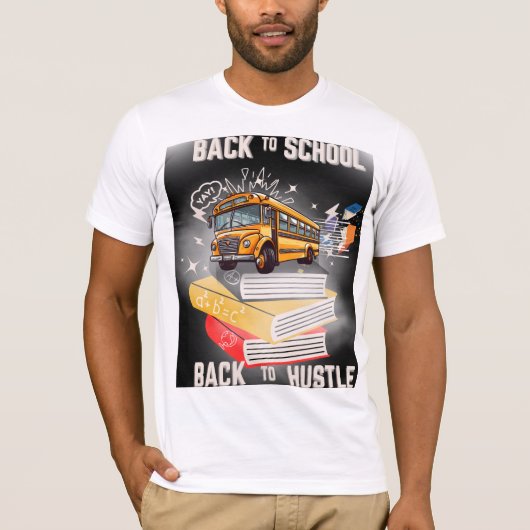 Terug naar school: terug naar de drukte | Motivati T-shirt (Voorkant)