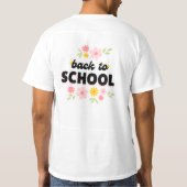 Terug naar school Terug naar mij T-shirt (Achterkant)