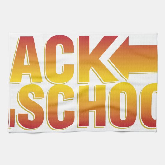 terug naar school theedoek (Horizontaal)
